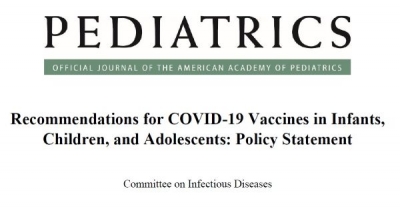 Recommendations for COVID-19 Vaccines in Infants, Children, and Adolescents